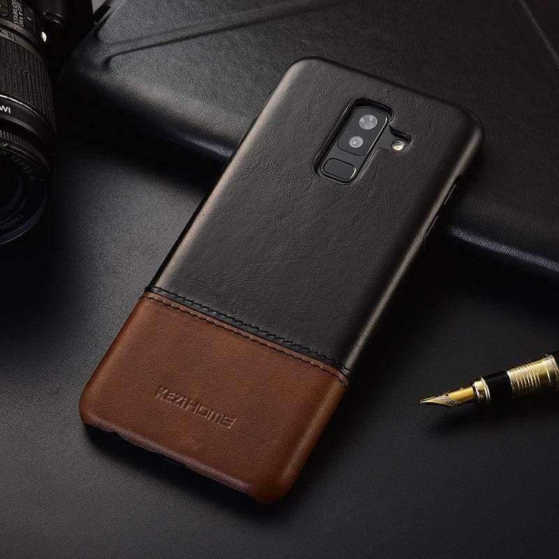 Planet Gates red wine / for A6 2018 Vintage genuine leather back cover case For Samsung galaxy A6 plus 2018 phone cases and covers shell