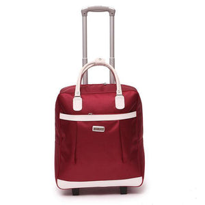 Planet Gates Red wine Luggage Metal Trolley Travel Bags Suitcase on wheels valise bagages roulettes Hand Trolley Unisex Bag Sac Board Chassis Package