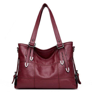 Planet Gates RED WINE / Russian Federation Leather Luxury Handbags Women Bags Designer Hand Bags For Women 2018 Casual Tote Bolsa Feminina Sac A Main Femme