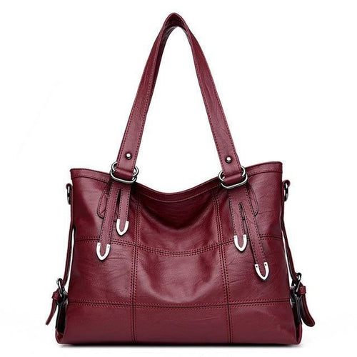 Planet Gates RED WINE / Russian Federation Leather Luxury Handbags Women Bags Designer Hand Bags For Women 2018 Casual Tote Bolsa Feminina Sac A Main Femme