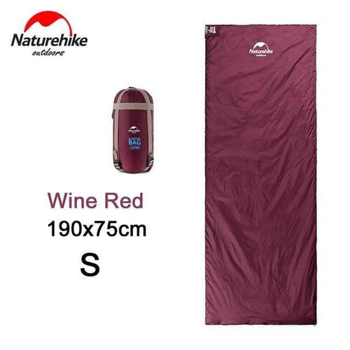 Planet Gates Red wine S Mini Ultralight Sleeping Bag Outdoor Camping Trip Travel Bag Hiking Camping Equipment Portable Cotton sleeping bag