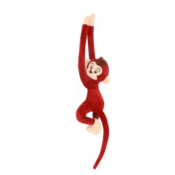 Planet Gates Red wine / United States 65CM Cute 4 Colors Kawaii Long Arm Tail Monkey Stuffed Doll Plush Toys Curtains Baby Sleeping Appease Animal Doll Birthday Gifts
