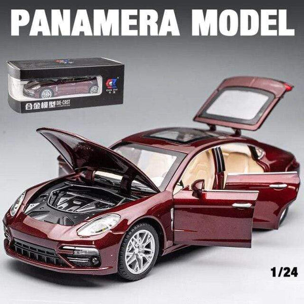 Planet Gates Red with box 1:24 Panamera  Alloy Car Model Diecasts Toy Vehicles Toy Cars Sound and light Kid Toys For Children Gifts Boy Toy