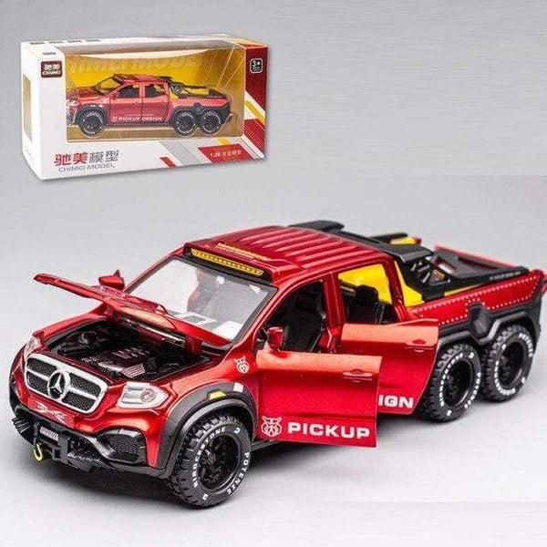 Planet Gates red with box 1:28 Benz X-Class 6*6 Monster Trucks Diecasts & Toy Vehicles Car Model Miniature Scale Model Car Toys Children Collections