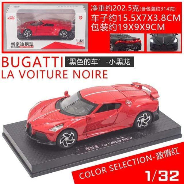 Planet Gates Red with box 1:32 Simulation Bugatti Black Dragon Sports Car Model Alloy Car Model Metal Toy Car Boy Gift Car Decoration Jewelry Collection