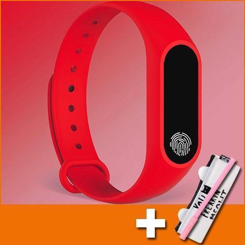 Planet Gates red with gift Sport Watch Children Watches Kids For Girls Boys Wrist Watch Digital Electronic Wristwatch Child Clock Hours With Gift