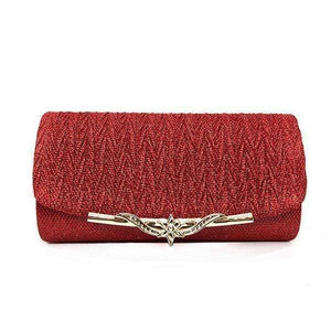 Planet Gates Red Women Evening Bag  Party Banquet Glitter Bag For Women Girls Wedding Clutches Handbag Chain Shoulder Bag Bolsas Mujer