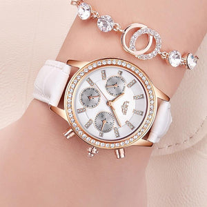 Planet Gates Red Women's Watch Top Brand Luxury Lady Quartz Clock Women Casual Leather Waterproof Sports Watch Montre Femme