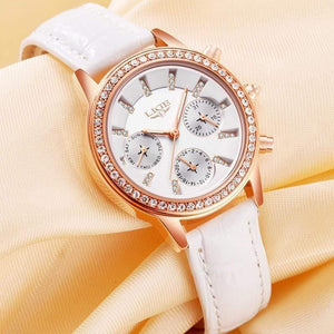 Planet Gates Red Women's Watch Top Brand Luxury Lady Quartz Clock Women Casual Leather Waterproof Sports Watch Montre Femme