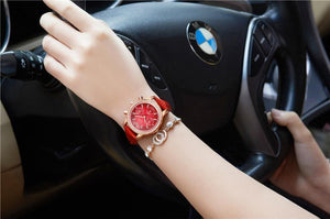 Women Watch Fashion Casual Leather Quartz Watch Ladies Diamond Dress Watches Female gift Relogio Feminino - Planet Gates