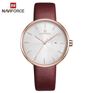 Planet Gates Red Women Watch Fashion Quartz Lady PU Watchband Simple Date Casual Waterproof Wristwatch Gift for Girl/Wife/Women