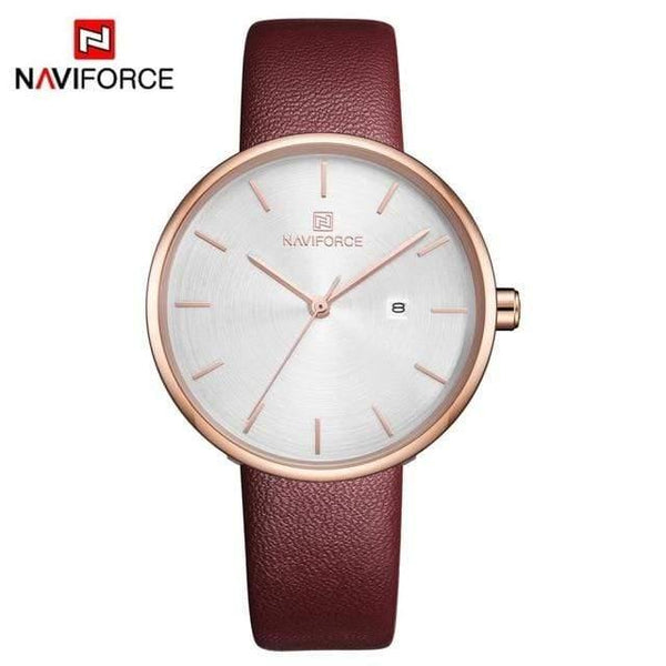 Planet Gates Red Women Watch Fashion Quartz Lady PU Watchband Simple Date Casual Waterproof Wristwatch Gift for Girl/Wife/Women