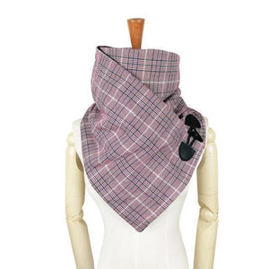 Planet Gates red Wool winter women men scarf fashion shawl neck wrap scarves wrap Unisex scarf  Horn Toggle Closure