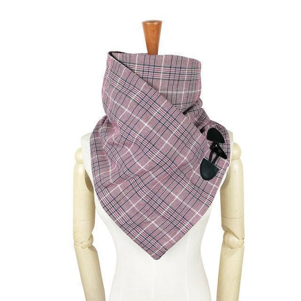 Planet Gates red Wool winter women men scarf fashion shawl neck wrap scarves wrap Unisex scarf  Horn Toggle Closure