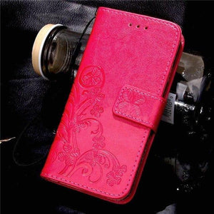 Planet Gates RED / X3 / Case & Strap Luxury Leather Phone Case For Doogee X3 / X5 Max  X5 Max Pro / F5 / X6 X6 Pro Back Cover Flip Shell Wallet Stand