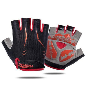 Planet Gates Red / XL Professional Men Gym Fitness Gloves Women Half Finger Weightlifting Cycling Gloves Non-slip Summer Bicycle Bike Sport