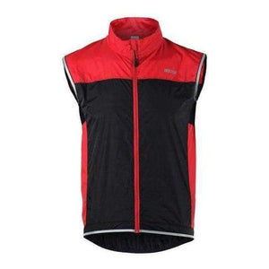Planet Gates Red / XXL ARSUXEO Men's shorts Jacket  Lightweight Sleeveless Coat Jacket Running Cycling Bicycle Vest Windproof Roupa Ropa ciclismo