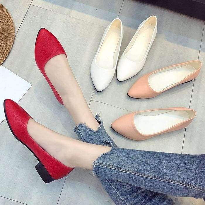 Planet Gates red  XZ646 / 5 loafers women flats spring women shoes soft pointed toe flats women summer slip-on shoes Korea style ballet flats Doug shoes2018