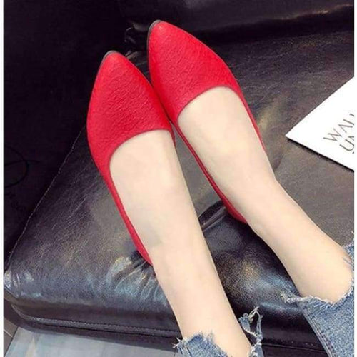 Planet Gates red  XZ646 / 5 loafers women flats spring women shoes soft pointed toe flats women summer slip-on shoes Korea style ballet flats Doug shoes2018