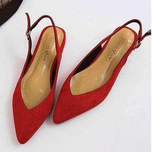 Planet Gates red XZ692 / 5 Casual Women Flats Pointe Women Shoes Slingback Mules Platform Summer Shoes Buckle Party Lace soft sandals Office Lady Shallow