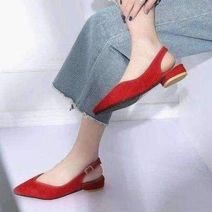 Planet Gates red XZ692 / 5 Casual Women Flats Pointe Women Shoes Slingback Mules Platform Summer Shoes Buckle Party Lace soft sandals Office Lady Shallow
