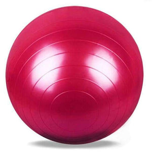 Planet Gates Red Yoga Fitness Ball 65cm Utility Yoga Balls Pilates Balance Sport Fitball Proof Balls Anti-slip for Fitness Training