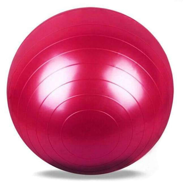 Planet Gates Red Yoga Fitness Ball 65cm Utility Yoga Balls Pilates Balance Sport Fitball Proof Balls Anti-slip for Fitness Training