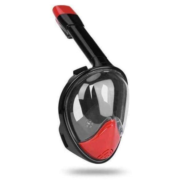 Planet Gates RedBlack SM Full Face Snorkeling Masks Panoramic View Anti-fog Anti-Leak Swimming Snorkel Scuba Underwater Diving Mask GoPro Compatible
