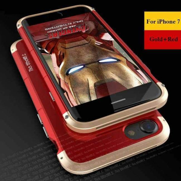 Planet Gates Redgold / For iPhone 7 iPhone 7 Case Luxury Accessories Brand Metal Aluminum+Hard PC Shockproof Armor Back Phone Case For iPhone 7 plus Case Cover