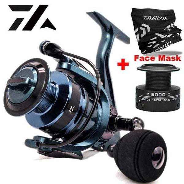 Planet Gates Reel and Face Mask / 3000 Series Quality 14+1BB Double Spool  Fishing Reel 5.5:1 4.7:1 Gear Ratio High Speed Spinning Reel Casting reel Carp For Saltwater