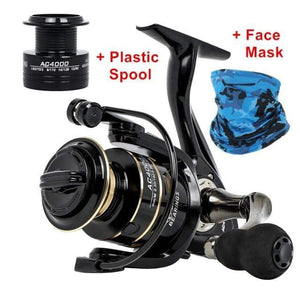 Planet Gates reel and Face Mask / 5000 Series Spinning reels 12KG Max Drag Carrete de pesca 5.2:1 Metal Stainless Steel Fishing Reel Saltwater Reel for Fishing