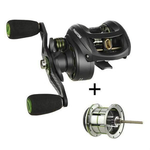 Planet Gates Reel Plus Spool B / 7 / Left Hand, China Phantom Baitcasting reel + Shallow Spool 7.0:1 Gear Ratio 7.7kg Max Drag 7 Bearings 162g Carbon Fiber Fishing Reel