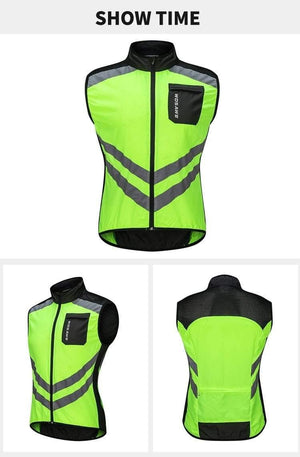 Planet Gates Reflective Cycling Vests Sleeveless Windproof Sports Ciclismo Jerseys MTB Road Bike Bicycle Clothing Coat Cycle Clothes