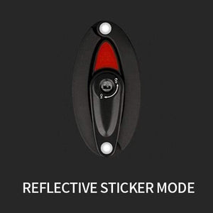 Planet Gates Reflective Sticker Bike Lock With Light Foldable Steel Alloy Bicycle Locks Waterproof 85CM Anti-Theft Folding Safety Lock For Cycling