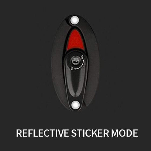Planet Gates Reflective Sticker Bike Lock With Light Foldable Steel Alloy Bicycle Locks Waterproof 85CM Anti-Theft Folding Safety Lock For Cycling