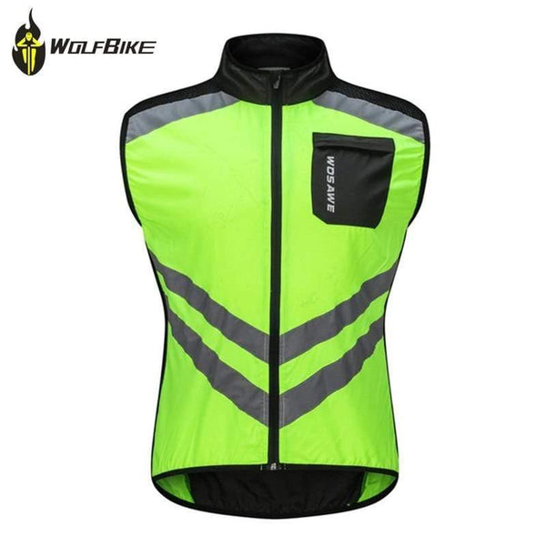 Planet Gates Reflective Windproof Cycling Vest Breathable Mtb Bicycle Mountain Bike Riding Jackets Sleeveless Safety Sports Waistcoat