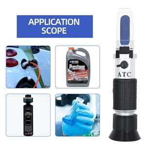 Planet Gates Refractometer All kinds Brix Alcohol Salinity Handheld Refractometer Wine Beer Sugar Fruit Vegetables Juice with ATC 40%off