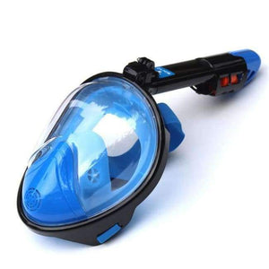 Planet Gates Regular-Blue / S/M Plated Diving Mask Scuba Mask Underwater Anti Fog Full Face Snorkeling Mask Women Men Swimming Snorkel Diving Equipment