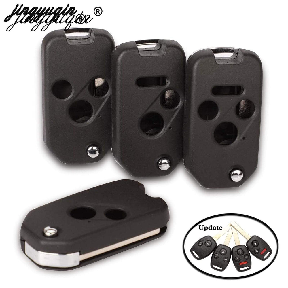 Planet Gates Remote 2 Button Folding Flip Remote Key Shell Cover For Honda Odyssey Rigeline Accord CRV Civic Uncut