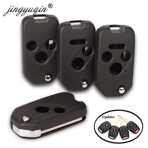 Planet Gates Remote 2 Button Folding Flip Remote Key Shell Cover For Honda Odyssey Rigeline Accord CRV Civic Uncut