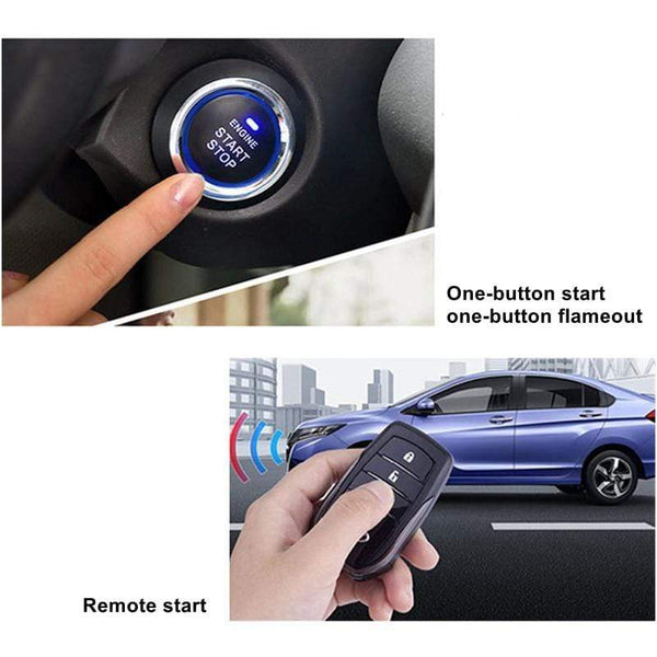Planet Gates Remote Control Car Engine Start Stop Button Remotly Ignition System Autostart Central Locking Kit Ranged phone Keyless Entry