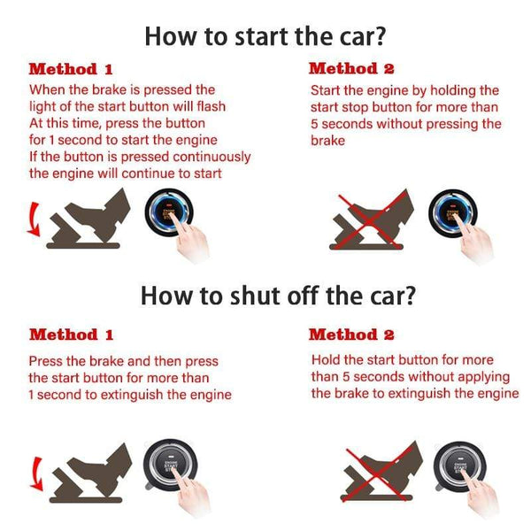 Planet Gates Remote Control Car Engine Start Stop Button Remotly Ignition System Autostart Central Locking Kit Ranged phone Keyless Entry
