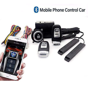Planet Gates Remote Control Car Engine Start Stop Button Remotly Ignition System Autostart Central Locking Kit Ranged phone Keyless Entry