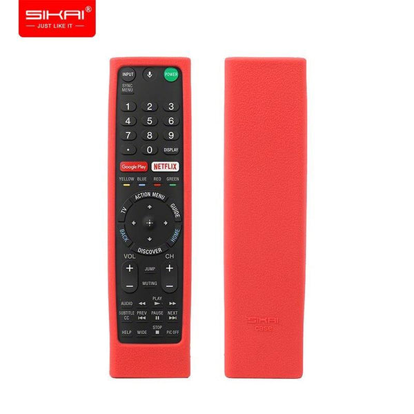 Planet Gates Remote Control Covers For Sony RMF-TX300U RMT-TX200U RMT-TX102U RMF-TX200U SIKAI Shockproof Silicone Cases Washable Red