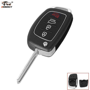 Planet Gates Remote Key Shell for Hyundai 4 buttons SANTA FE ix35 i30 Folding Flip Key Blank Auto Replacement Parts Car Key
