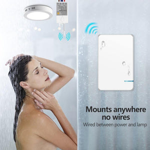 Planet Gates Remote Wireless Switch Waterproof RF Remote Control Light Switches No Wiring Needed Wall Push Button Lamps Fans ON/OFF Switch