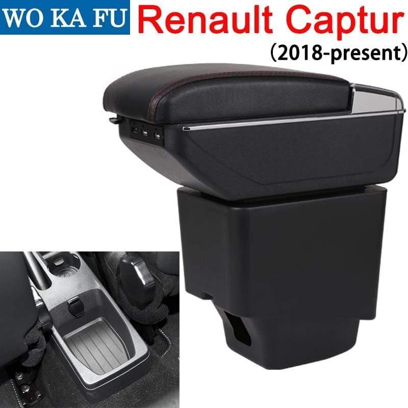 Planet Gates Renault Captur II 2018 armrest box universal car center console caja  modification accessories double raised with USB