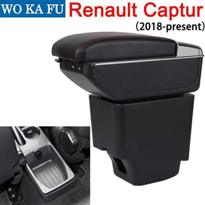 Planet Gates Renault Captur II 2018 armrest box universal car center console caja  modification accessories double raised with USB