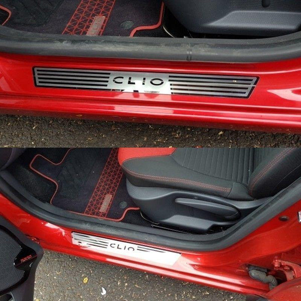 Planet Gates Renault CLIO IV clio 4 Door Sill Scuff Plate Guards Stainless Door Sills Pedal Car Styling Sticker 2014-2020