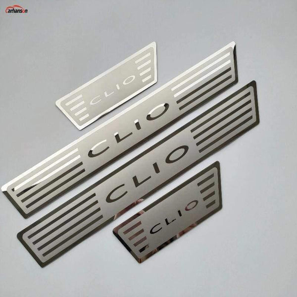 Planet Gates Renault CLIO IV clio 4 Door Sill Scuff Plate Guards Stainless Door Sills Pedal Car Styling Sticker 2014-2020